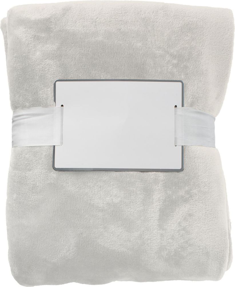 Flanellen fleece (280 gr/m²) deken Sean - bedrukt of onbedrukt verkrijgbaar - Beige