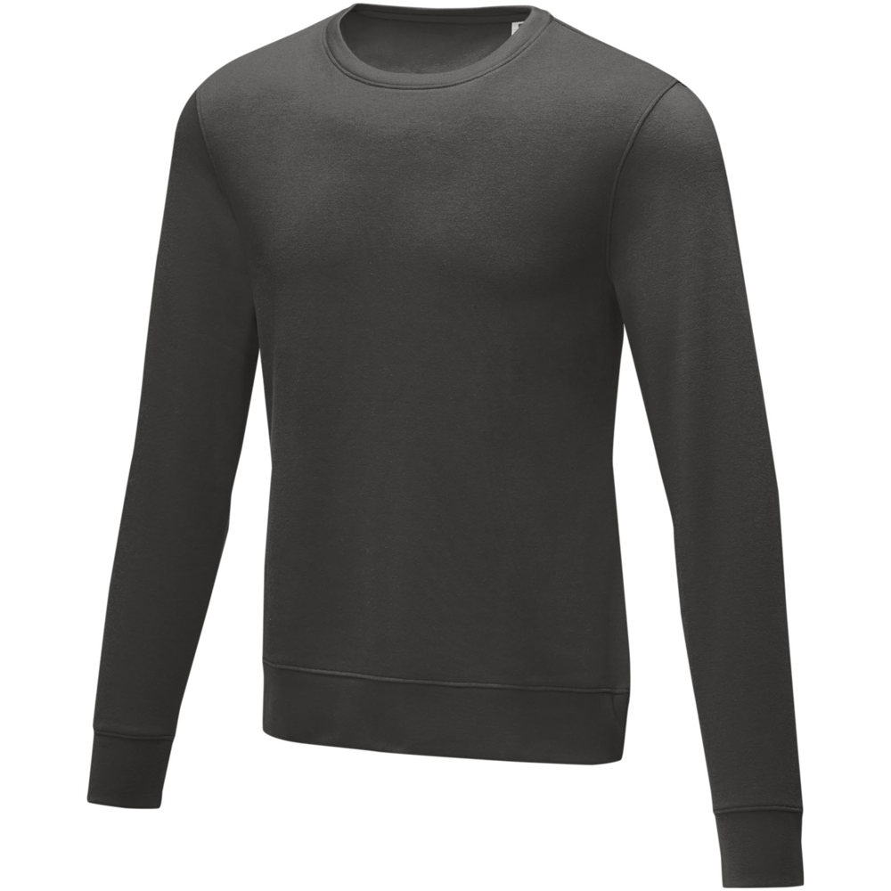 Zenon heren sweater met crewneck - kopen of bedrukken - Stormgrijs