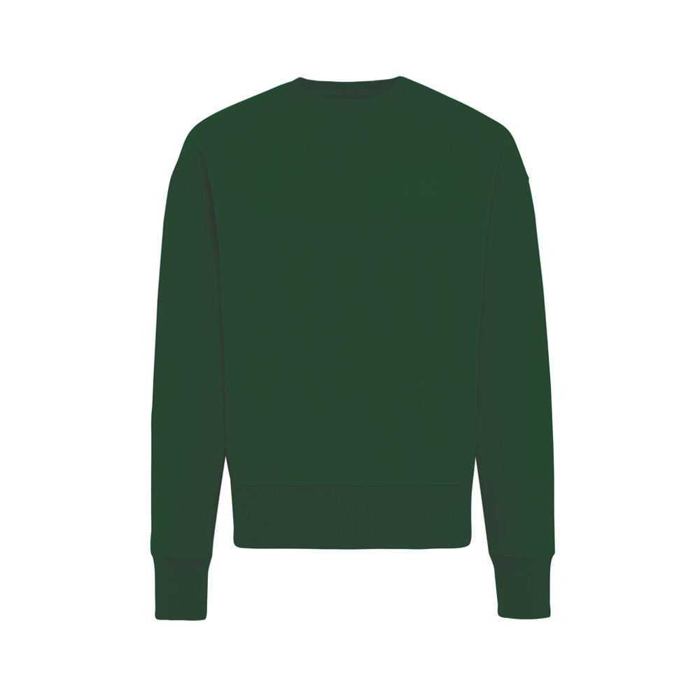 IQONIQ Kruger gerecycled katoen relaxed sweater - voor bedrijven en relatiegeschenken - forest green (± PMS 19-5920TCX)