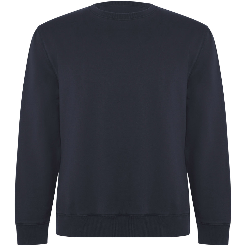 Batian biologisch katoenen uniseks sweater met ronde hals - met logo of onbedrukt bestellen - Marineblauw