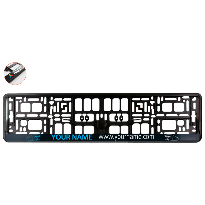 Kentekenplaathouder Flex NL-BE-DE - met logo of onbedrukt bestellen