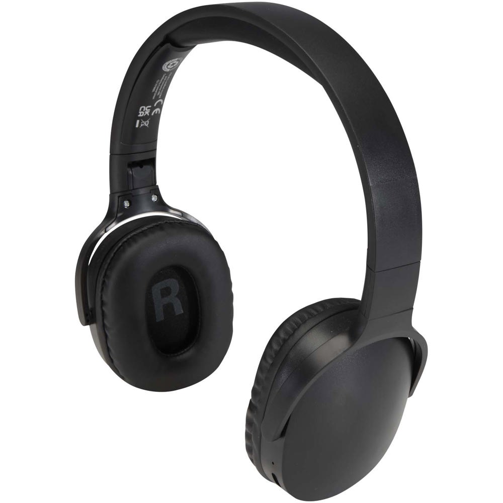 Ancha gerecycleerde plastic draadloze Bluetooth®-hoofdtelefoon over-ear - bedrukt of onbedrukt verkrijgbaar