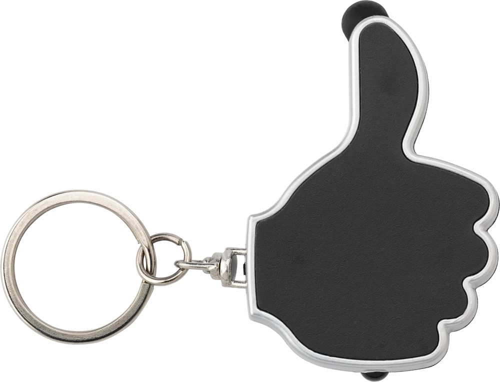 ABS 2-in-1 sleutelhanger Melvin - kopen of bedrukken - Zwart