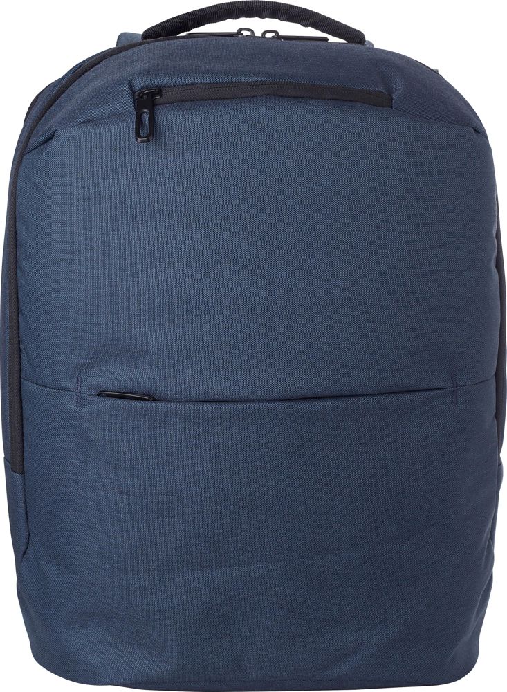 Polyester (600D) laptoptas Nicolas - voor bedrijven en relatiegeschenken - Blauw