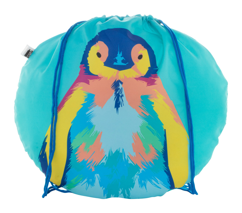 CreaDraw Circle - custom made tas met trekkoord - kopen of bedrukken - Blauw/Wit