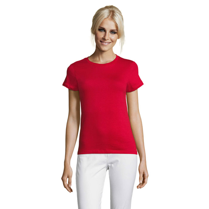 REGENT WOMEN - REGENT dames t-shirt 150g - bedrukt of onbedrukt verkrijgbaar - rood