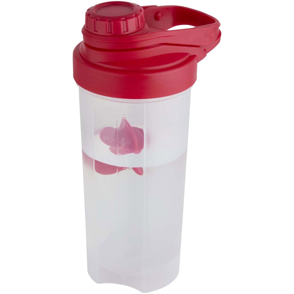 Forza 700 ml sportfles met shakerbal - met logo of onbedrukt bestellen - rood