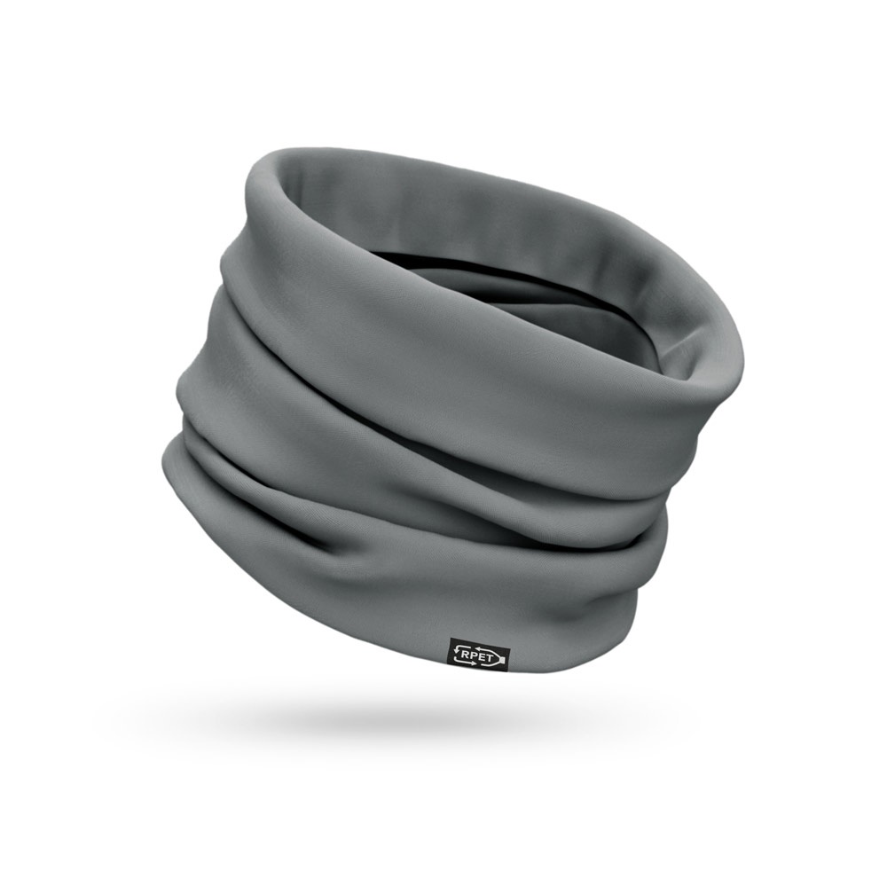 KOLKATA. Gerecycled polyester (100% rPET) multifunctionele bandana (120 g/m²) - voor bedrijven en - Grijs