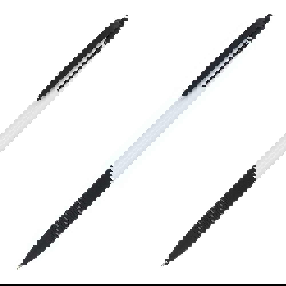 3-kleuren pen Berlijn - voor bedrijven en relatiegeschenken - Wit / Zwart