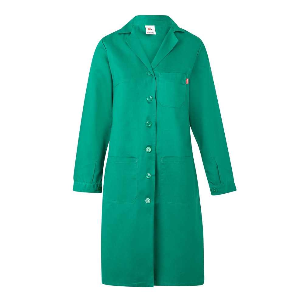VL RAMA. Keperstofsok met lange mouwen (175g/m²), van keperstof katoen (35%) en polyester (65%) - met logo of - Groen