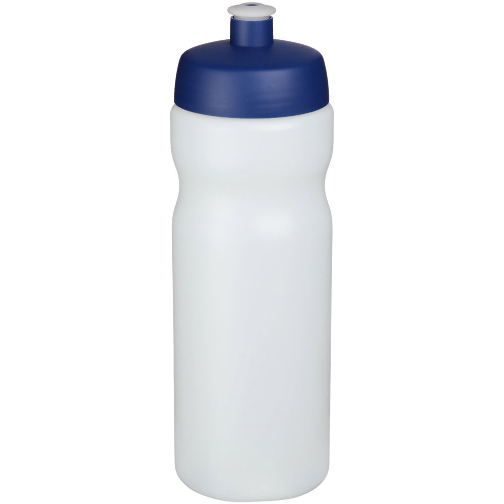 Baseline® Plus 650 ml sportfles - met logo of onbedrukt bestellen - Transparent, Blauw