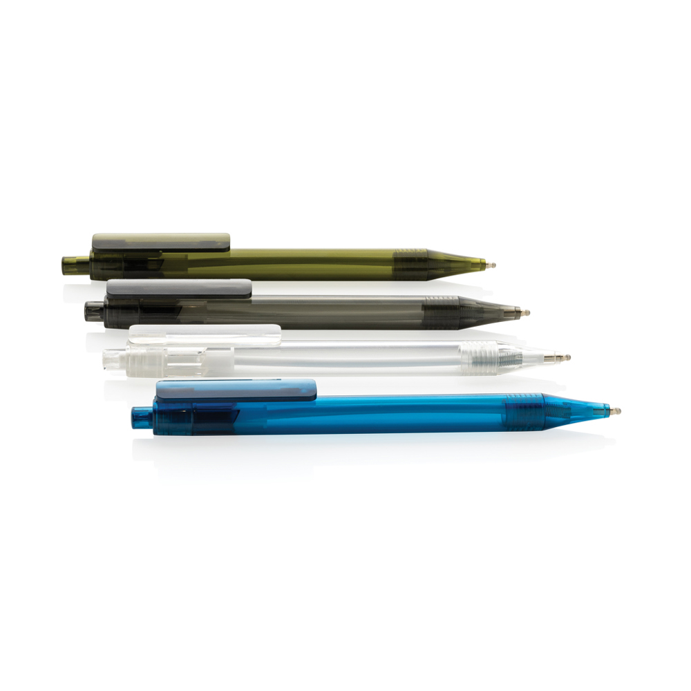 GRS RPET X8 transparante pen - voor bedrijven en relatiegeschenken