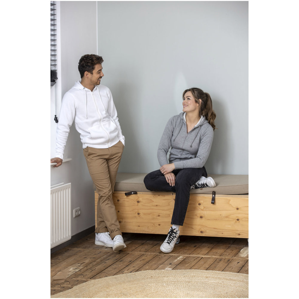 Theron heren hoodie met ritssluiting - met logo of onbedrukt bestellen