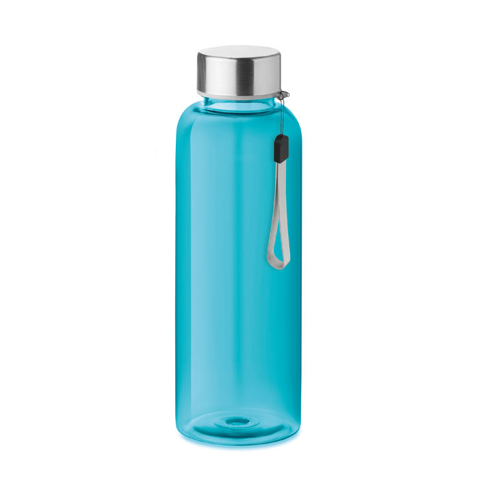 UTAH RPET - RPET fles 500 ml - bedrukt of onbedrukt verkrijgbaar - Transparant Blauw