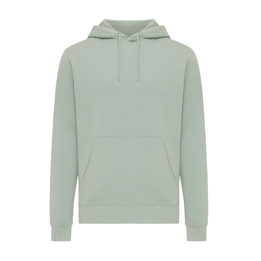 IQONIQ Rila lichtgewicht gerecycled katoen hoodie - bedrukt of onbedrukt verkrijgbaar - iceberg green (± PMS 15-5205 TCX)