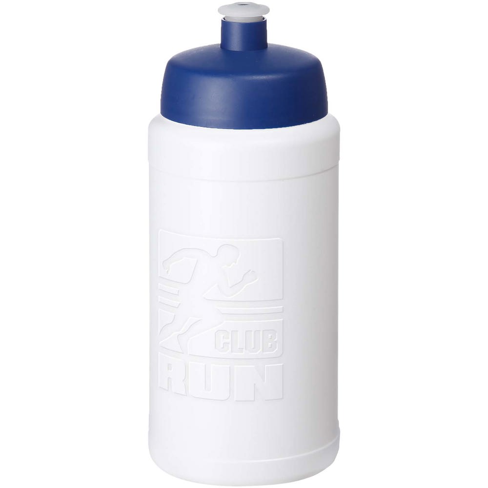 Baseline Rise 500 ml drinkfles - voor bedrijven en relatiegeschenken - Wit, Blauw