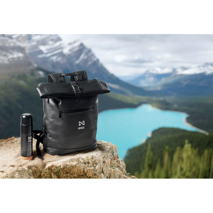 BAI ROLL - Laptop Rolltop rugzak PU - kopen of bedrukken