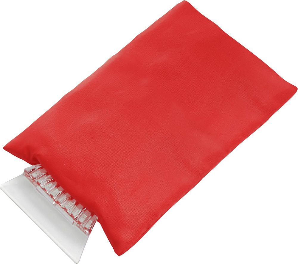 ABS ijskrabber met polyester want Doris - kopen of bedrukken - rood