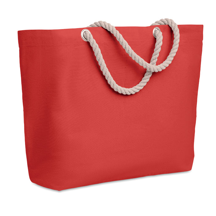 MENORCA - Strandtas met touw handvatten - kopen of bedrukken - Rood