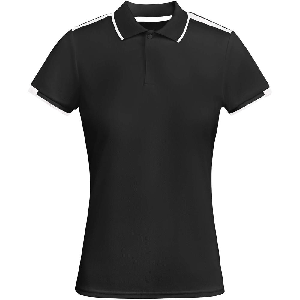 Tamil sportpolo met korte mouwen voor dames - bedrukt of onbedrukt verkrijgbaar - Zwart, Wit