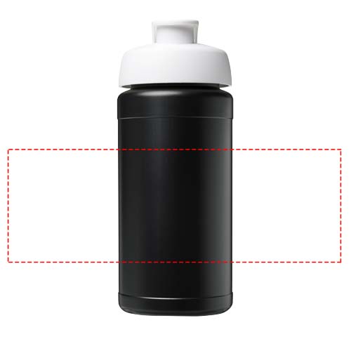 Baseline 500 ml gerecyclede drinkfles met klapdeksel