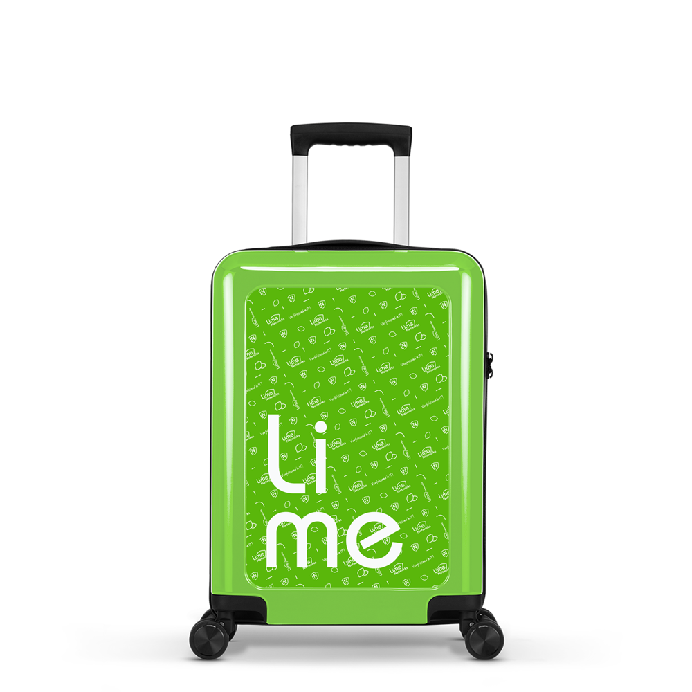 STICKERCASE® 20" Handbagage - voor bedrijven en relatiegeschenken - Licht groen