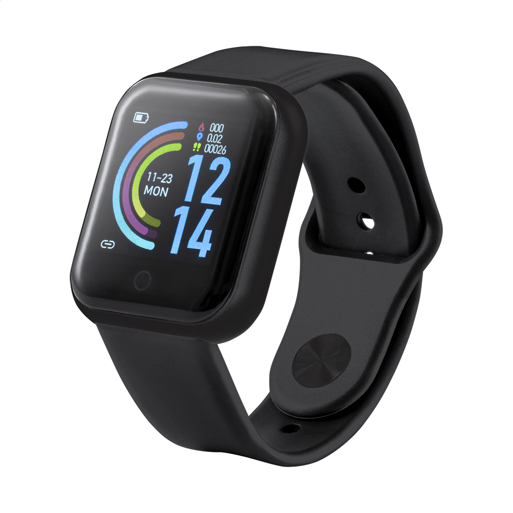 Wristo - slim horloge - bedrukt of onbedrukt verkrijgbaar - Zwart