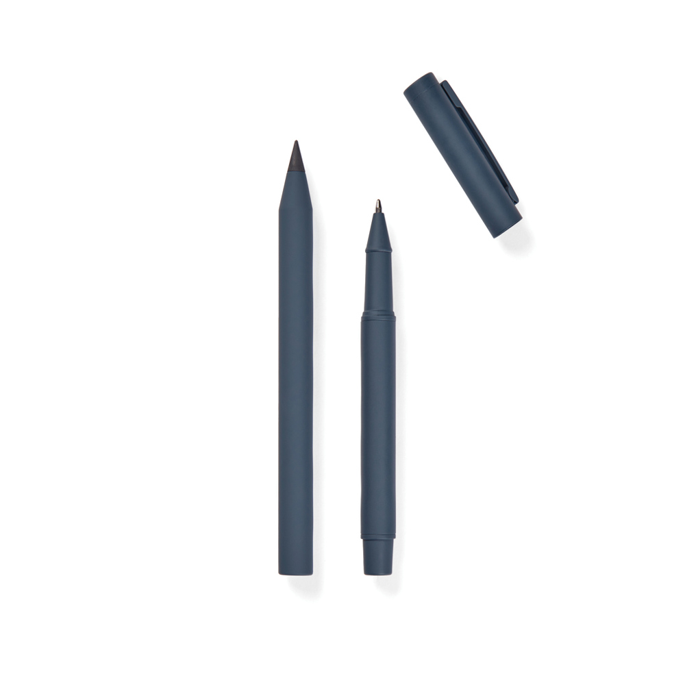 VINGA Baltimore RCS pennenset - voor bedrijven en relatiegeschenken - donkerblauw (± PMS 7545 C)