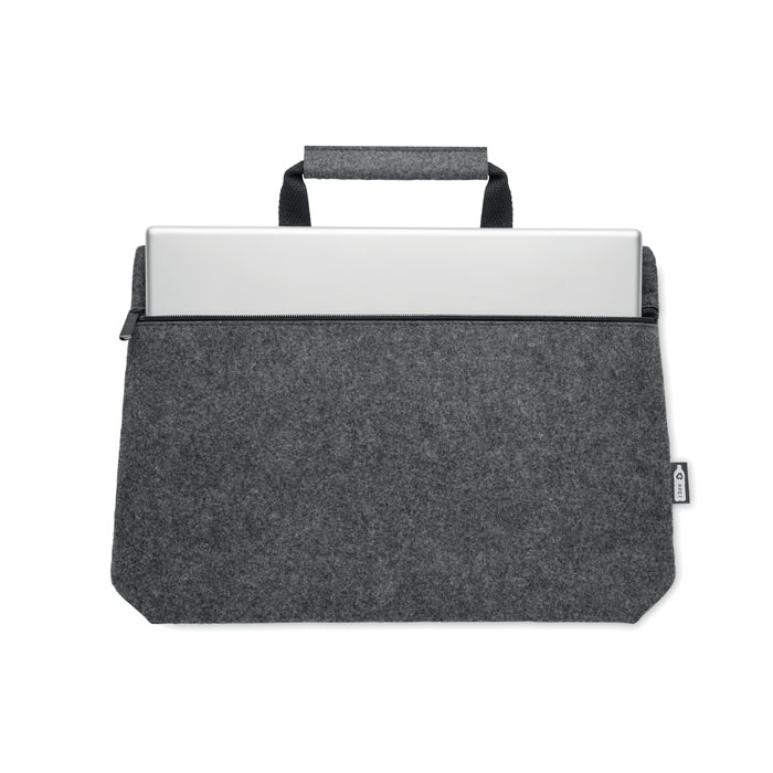 TAPLA - RPET vilt laptop tas met rits