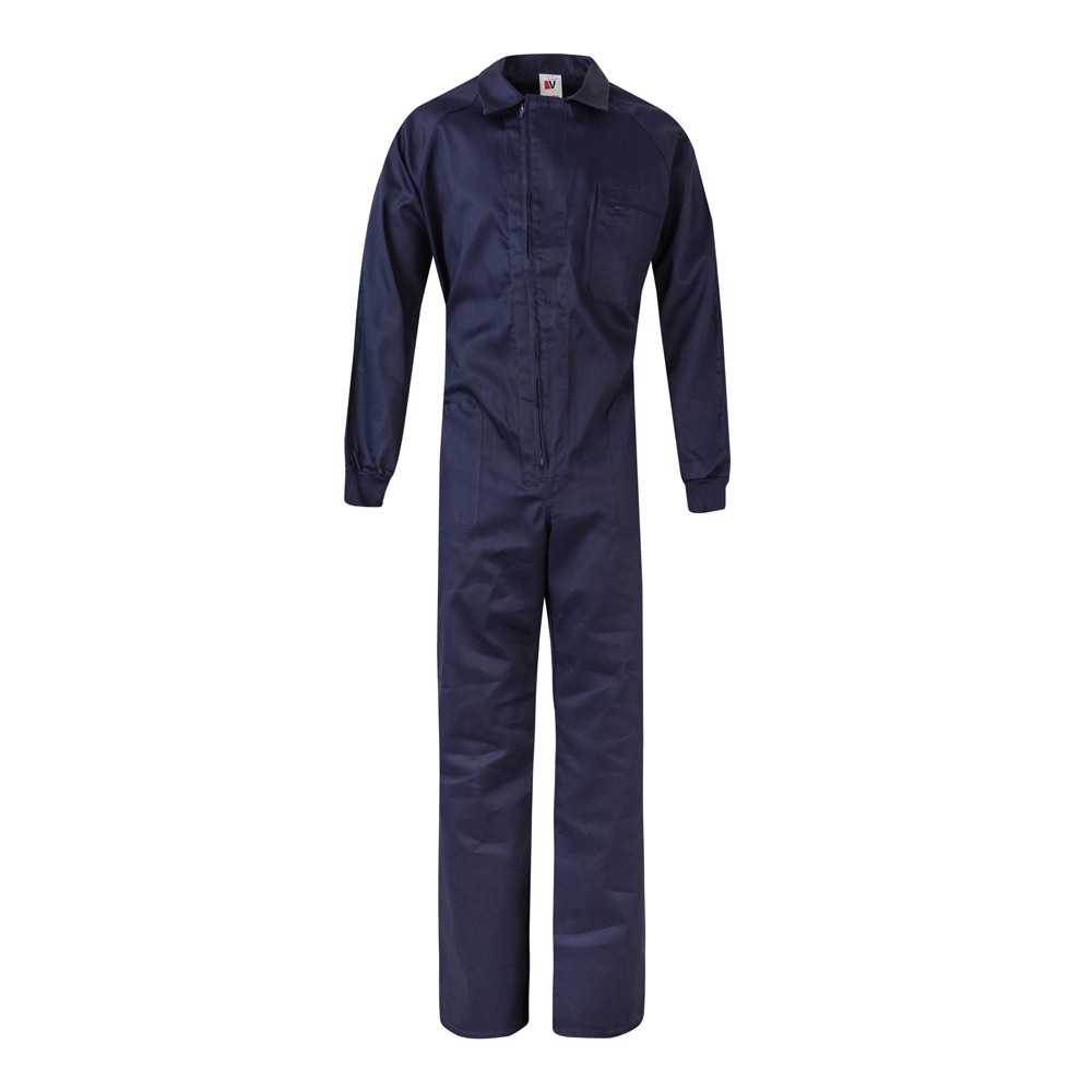 VL YAMA. Twill jumpsuit (200g/m²), van katoen (35%) en polyester (65%) - kopen of bedrukken - Blauw