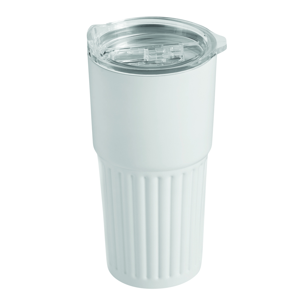 WAVE LINE - Vacuüm drinkbeker - met logo of onbedrukt bestellen - Wit