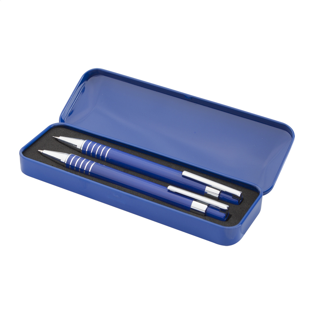 Twinox - pen en potlood set - bedrukt of onbedrukt verkrijgbaar - Blauw