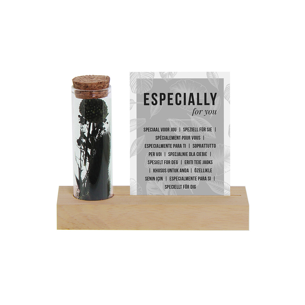 Dried Flowers - Cardholder & tube - met logo of onbedrukt bestellen - Zwart