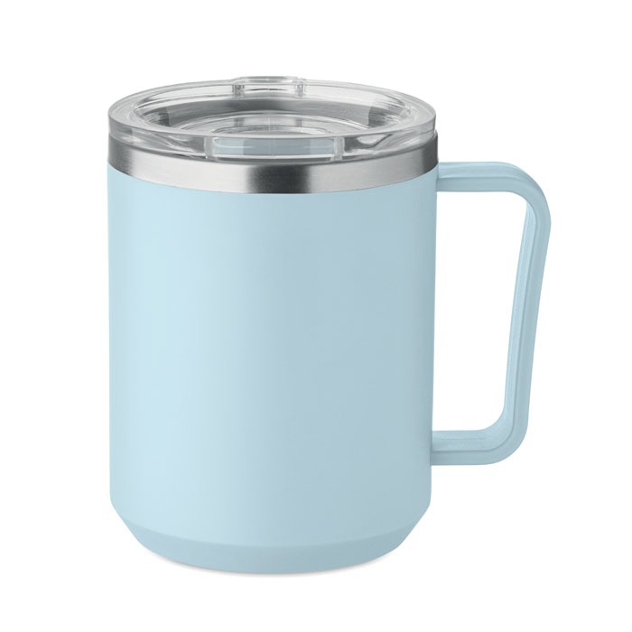 COCOA - Dubbelwandige mok 400ml - met logo of onbedrukt bestellen - Babyblauw