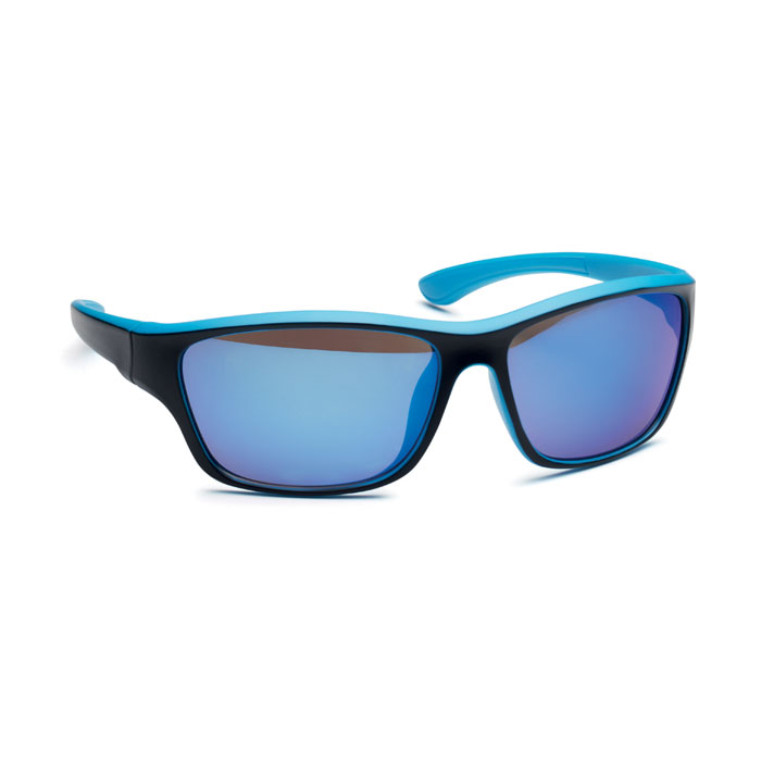 YUMA - Gespiegelde sportzonnebril UV400 - kopen of bedrukken - turquoise