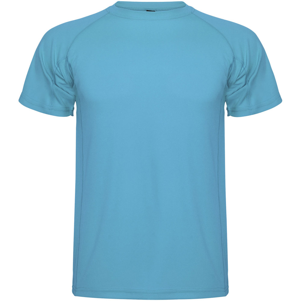 Montecarlo sportshirt met korte mouwen voor heren - met logo of onbedrukt bestellen - Turkoois