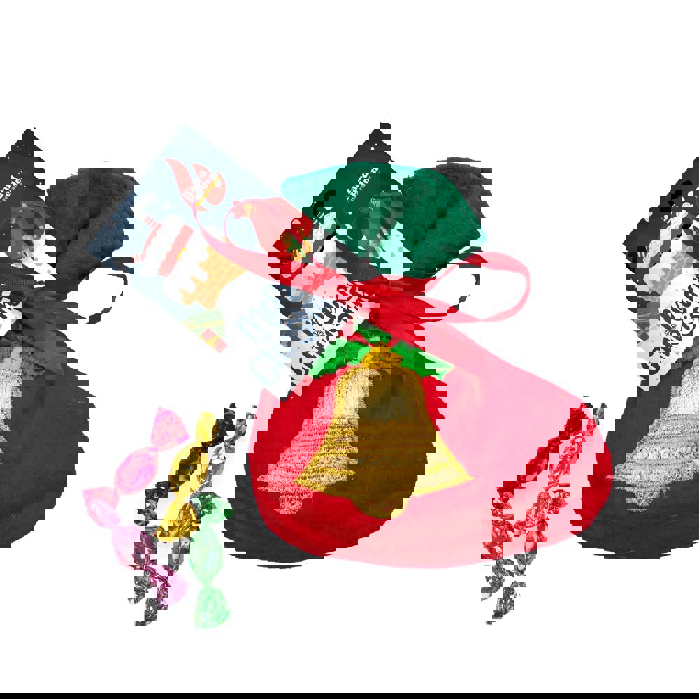 Stoffen Kerstsok en 50 gram snoep - kopen of bedrukken