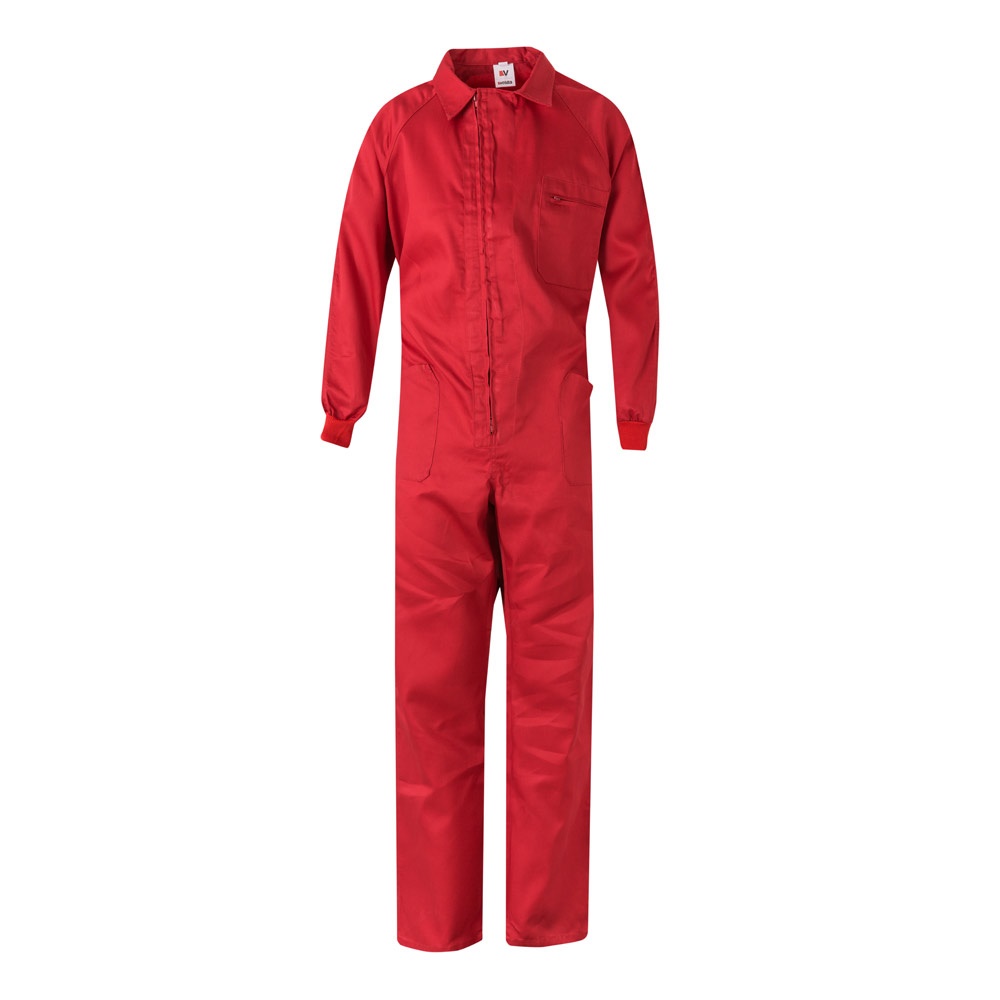 VL YAMA. Twill jumpsuit (200g/m²), van katoen (35%) en polyester (65%) - kopen of bedrukken - Rood