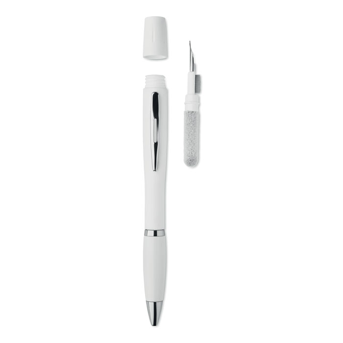 KLEEN SET - Pen met TWS reinigingsset - met logo of onbedrukt bestellen - Wit