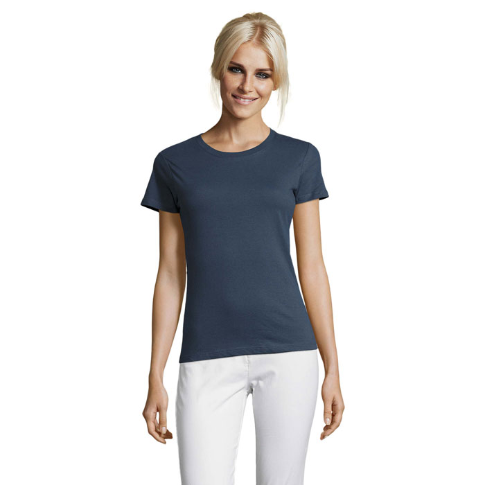 REGENT WOMEN - REGENT dames t-shirt 150g - bedrukt of onbedrukt verkrijgbaar - Denim