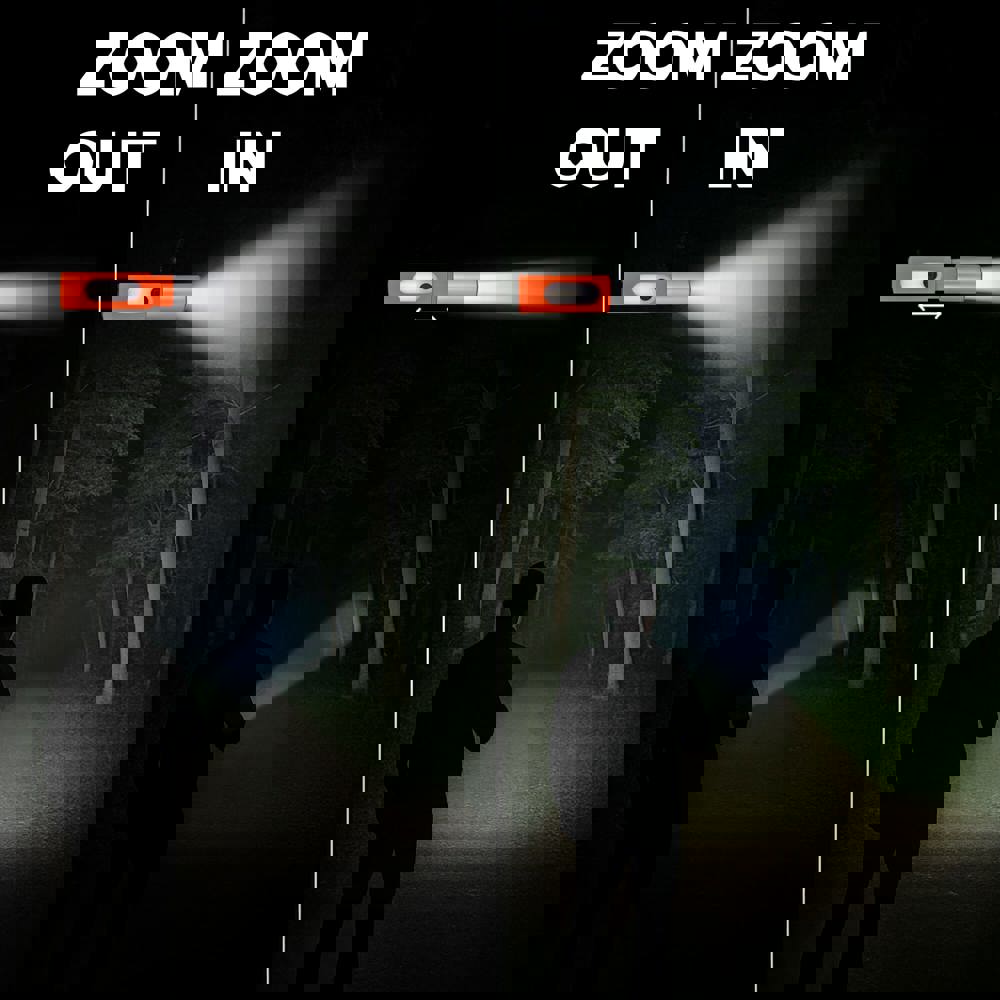 Oplaadbare 10 W LED-zaklamp met zoomfunctie 300 lm