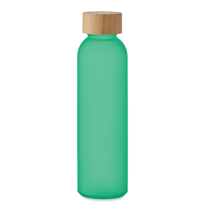 ABE - Matglazen fles 500 ml - voor bedrijven en relatiegeschenken - Transparant Groen