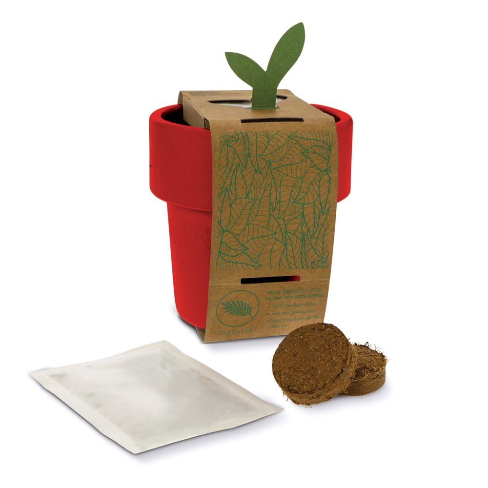 Hot-but-cool beker met kerstomaten zaadjes