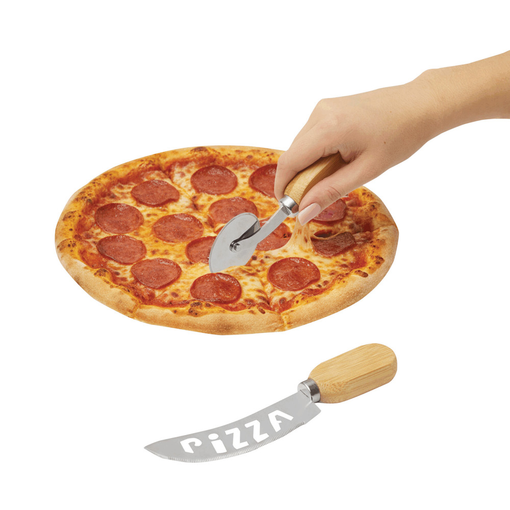 DUOSLICE - Pizza-snijdset - voor bedrijven en relatiegeschenken