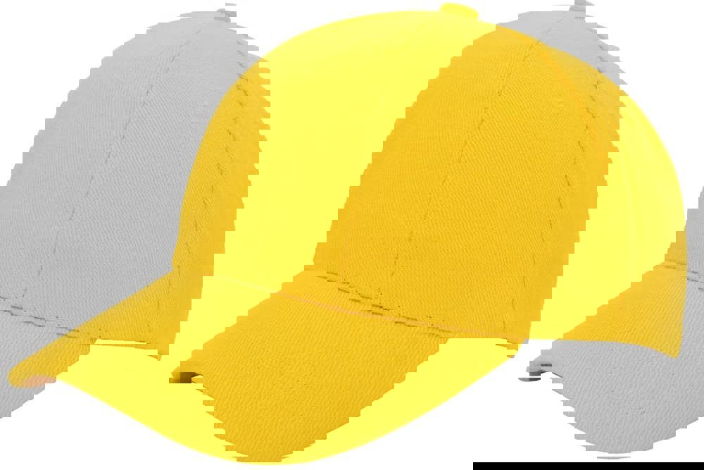 Turned brushed cap - met logo of onbedrukt bestellen - Geel (PMS 101c) / Geel