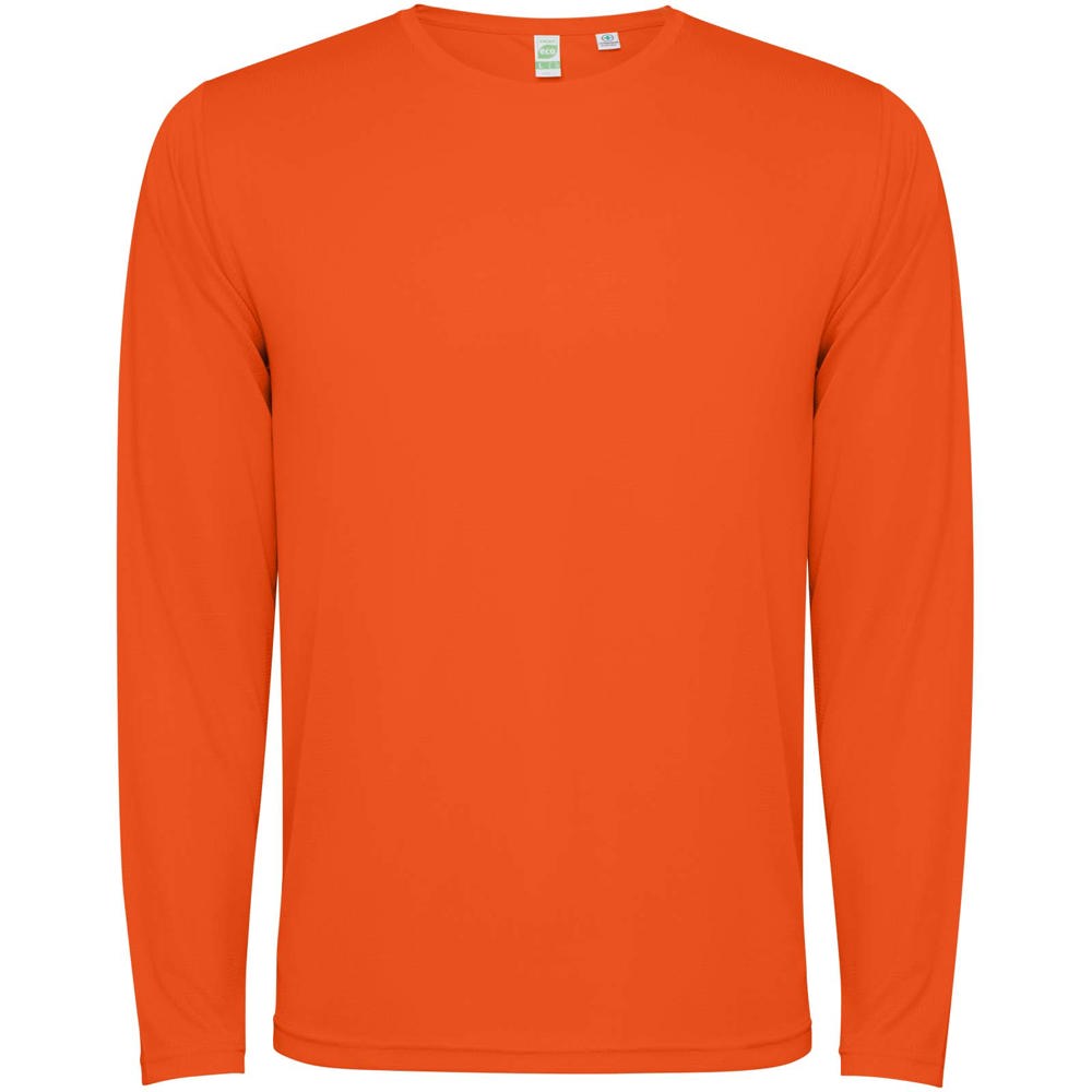 Estoril unisex T-shirt met lange mouwen - bedrukt of onbedrukt verkrijgbaar - Vuur oranje