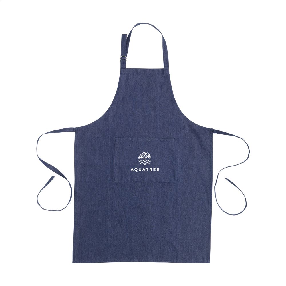 Apron GRS Recycled Denim (220 g/m²) schort - bedrukt of onbedrukt verkrijgbaar