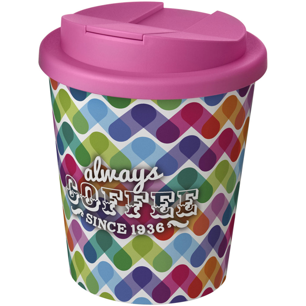 Brite-Americano® Espresso 250 ml geïsoleerde beker - met logo of onbedrukt bestellen - Wit, Roze