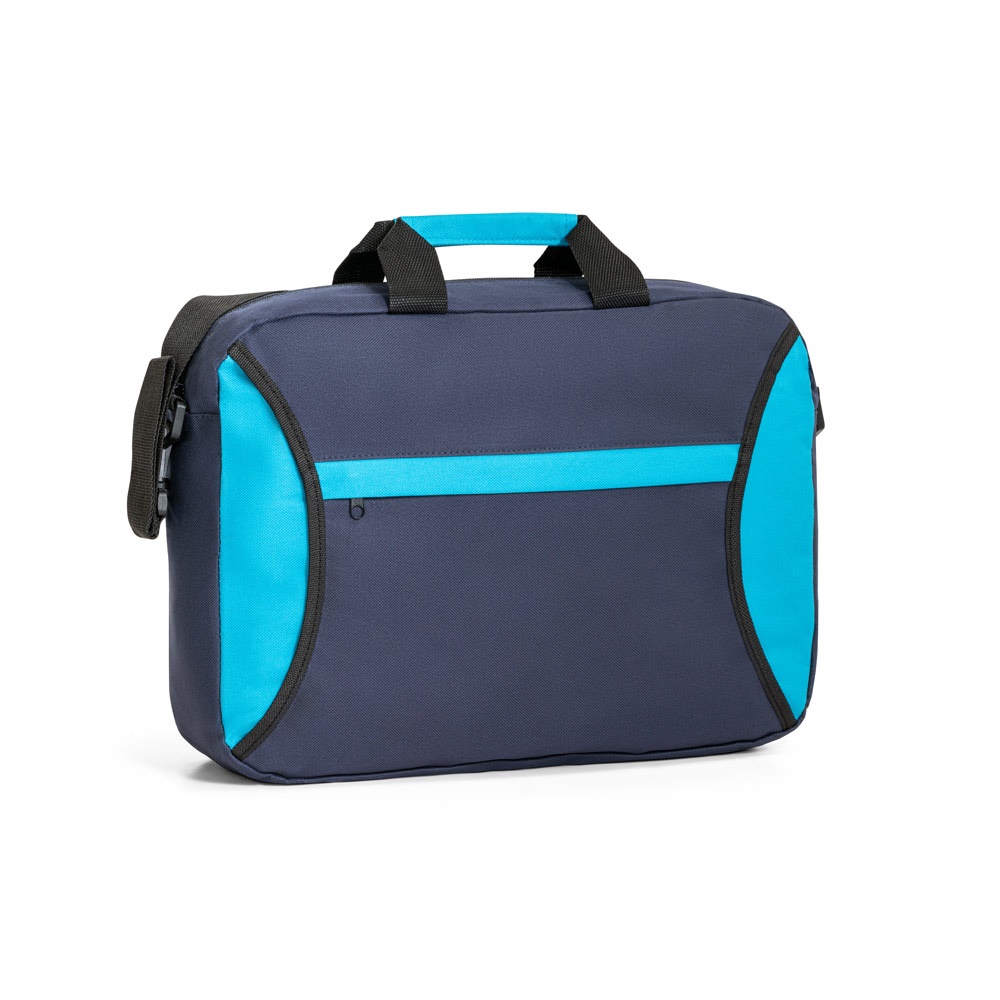 SEOUL. 600D polyester Multifunctioneletas - voor bedrijven en relatiegeschenken - Blauw