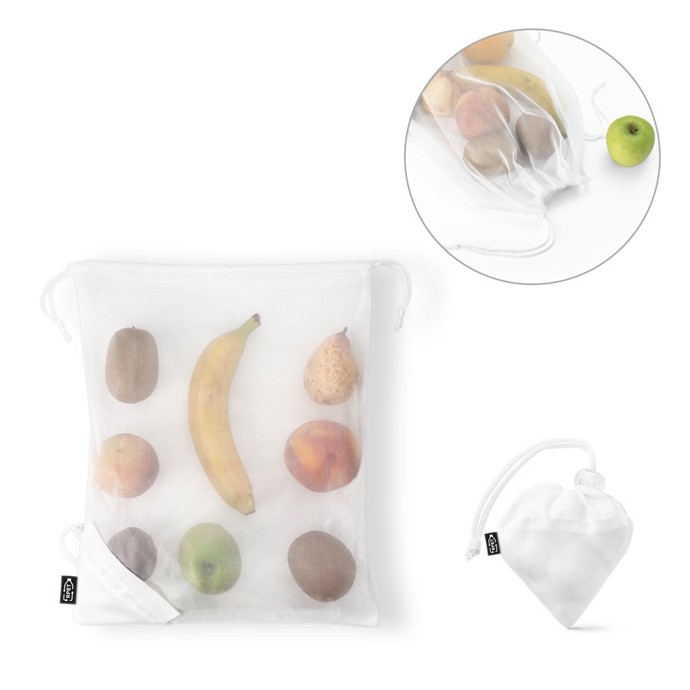 BOLZANO. Opvouwbare tas van mesh en 190T gerecycled polyester (100% rPET) - kopen of bedrukken